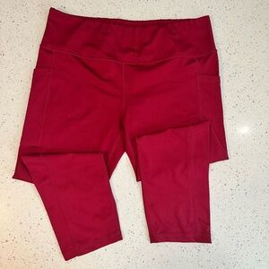 CVG Maroon Athletic 7/8 Leggings